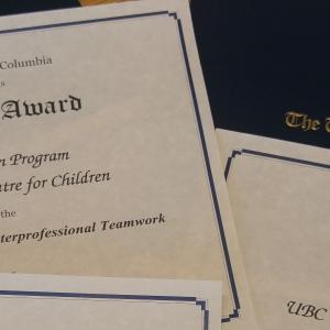 Photo of UBC certificates