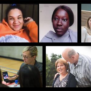 Photo of patients and caregivers from Living Library videos