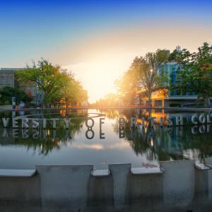 Photo of fountain on UBC Vancouver campus